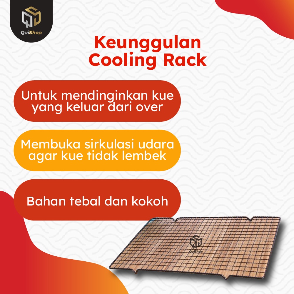 Cooling Rack Tatakan Kue Cake Single Rak Pendingin Biscuit Drying Net