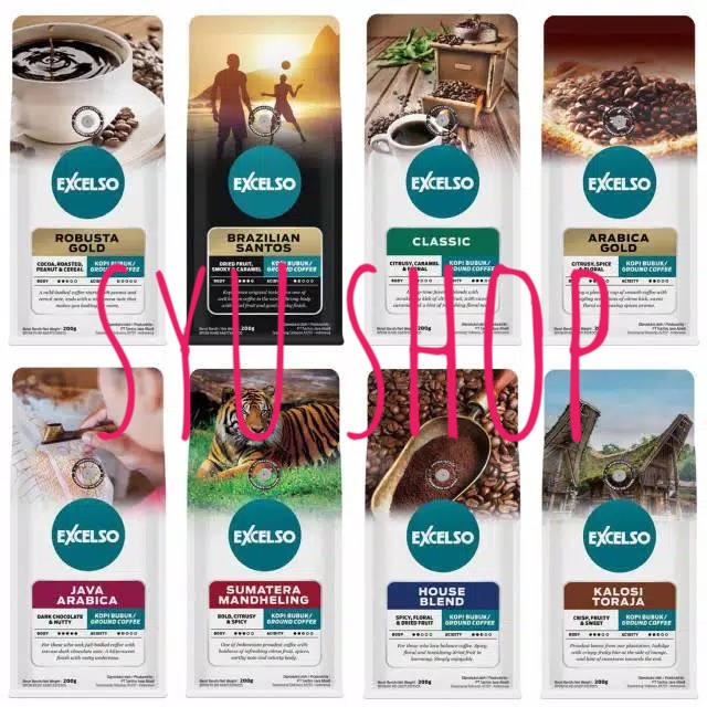 

vf2011vf Excelso Kalosi Toraja Ground Coffee Kopi Bubuk 200 Gr Ds20X11