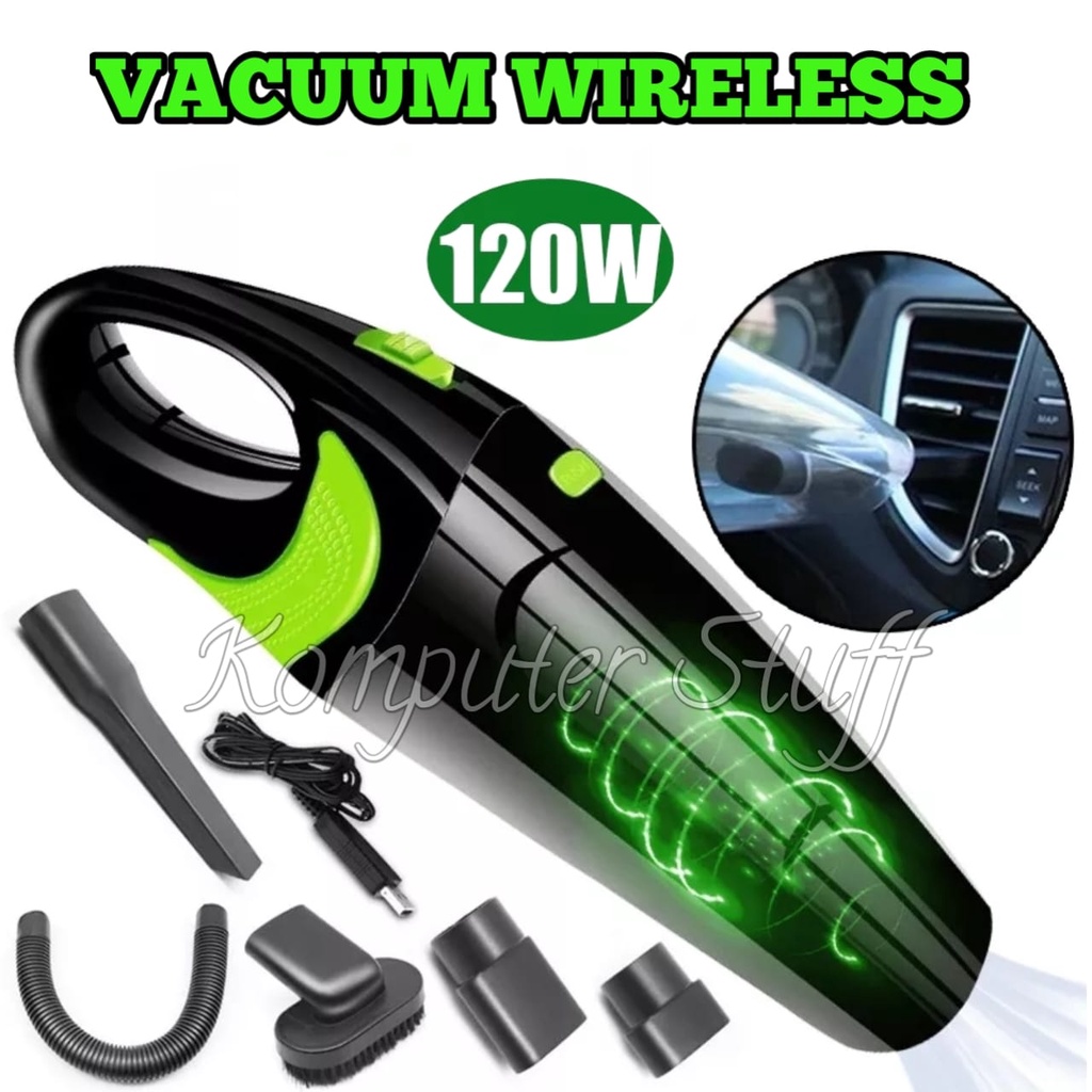 Vacuum Cleaner Wireless Vacuum Penyedot Debu 120W 2500mAh 6500 Pa Portable