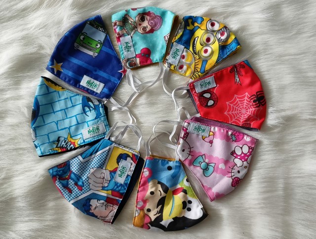 Masker Anak Ear Loop Dan Headloop Untuk Usia 5th Sampai 11th