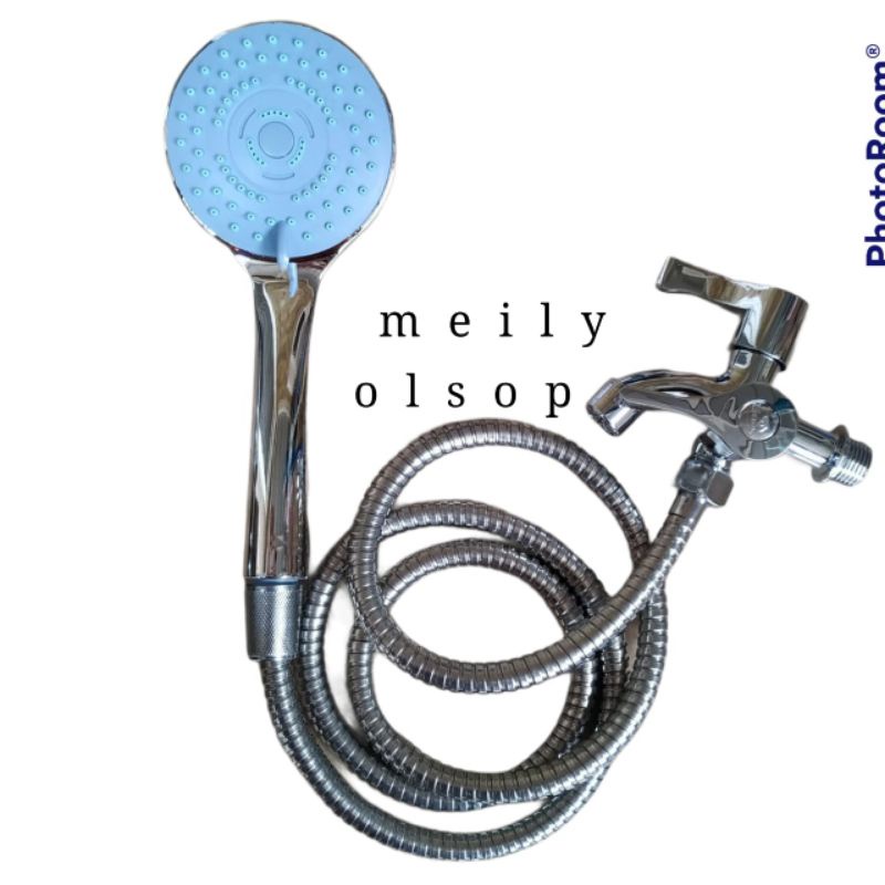 Shower Kran Mandi/ Paket Shower Mandi dan Kran Cabang Hand Shower Set Kamar Mandi