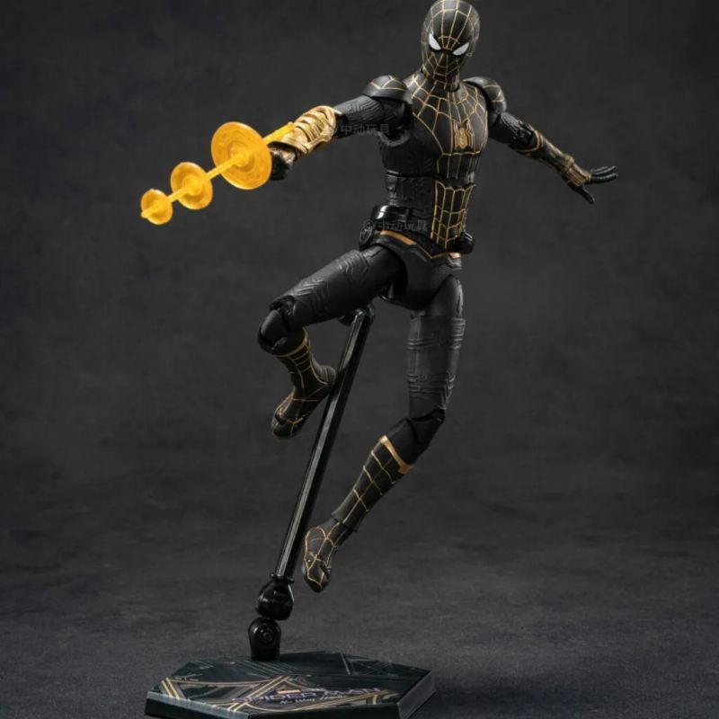 ZD Toys Spiderman No Way Home Black gold suit Marvel Avengers pre order zhongdong toys