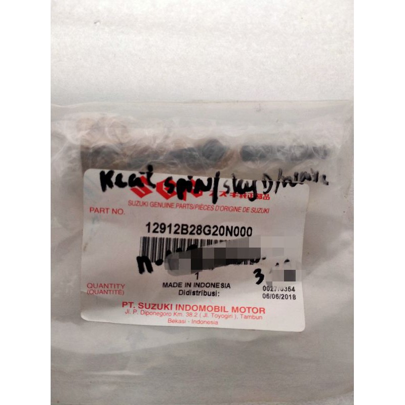 Klep (valve) Ex/kecil original Suzuki untuk motor Spin/Skydrive/Skywave. 12912b33g10n000