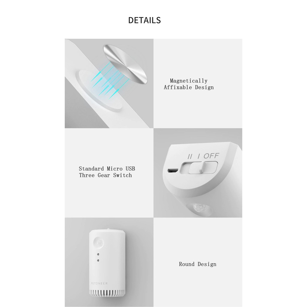 XIAOMI PETONEER Smart Intelligent Sterilization Deodorizer - AOE010 - Penjernih Udara Kandang Hewan