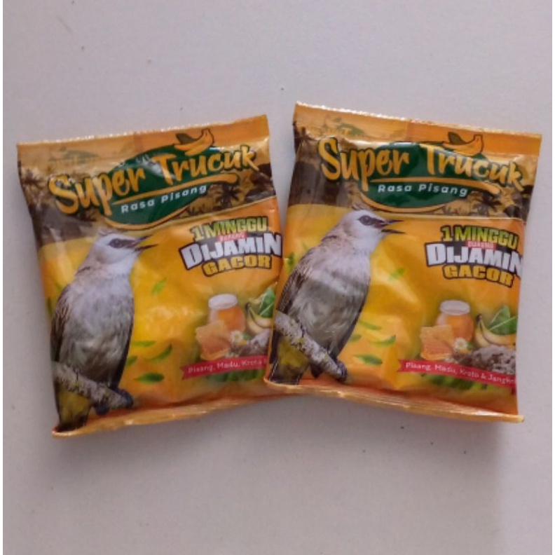 PAKAN BURUNG VOER SUPER TRUCUK RASA PISANG