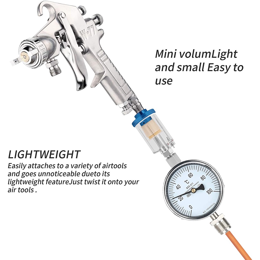 Air Filter Regulator Filter Spray Gun with Coupler Spraygun F75 G S-SARINGAN SPRAY GUN