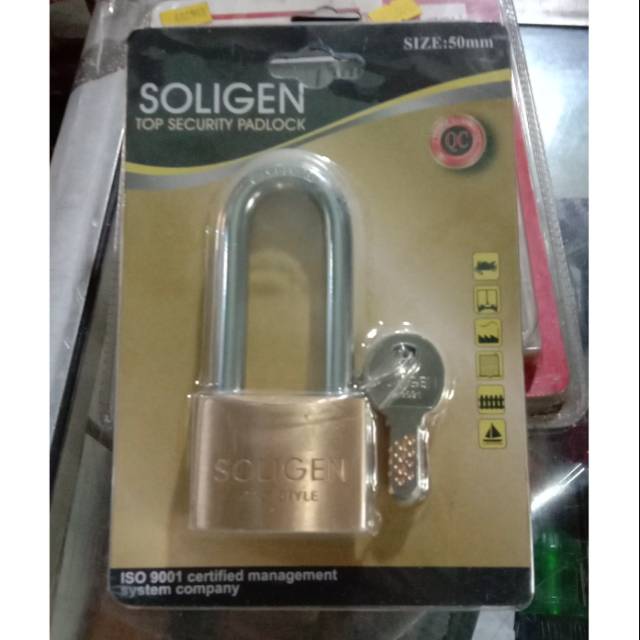 gembok solingen 50mm panjang/anti maling/italy style