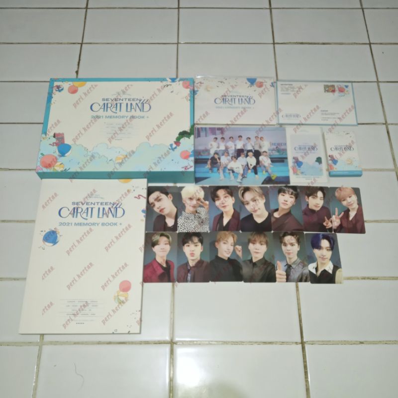 [READY STOCK] SHARING SEVENTEEN IN CARAT LAND 2021 MEMORY BOOK PHOTOCARD PC WOOZI WOOAHAE ACCORDION 