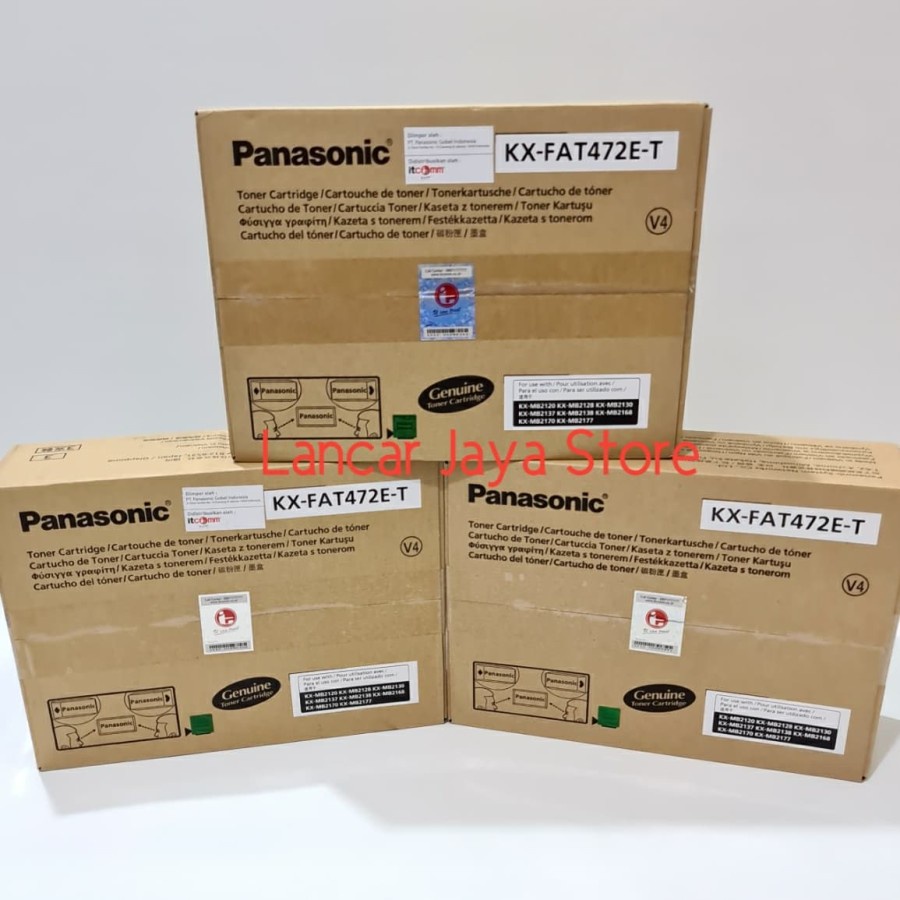 Toner Mesin Fax Panasonic KX-FAT472E-T (isi 3)