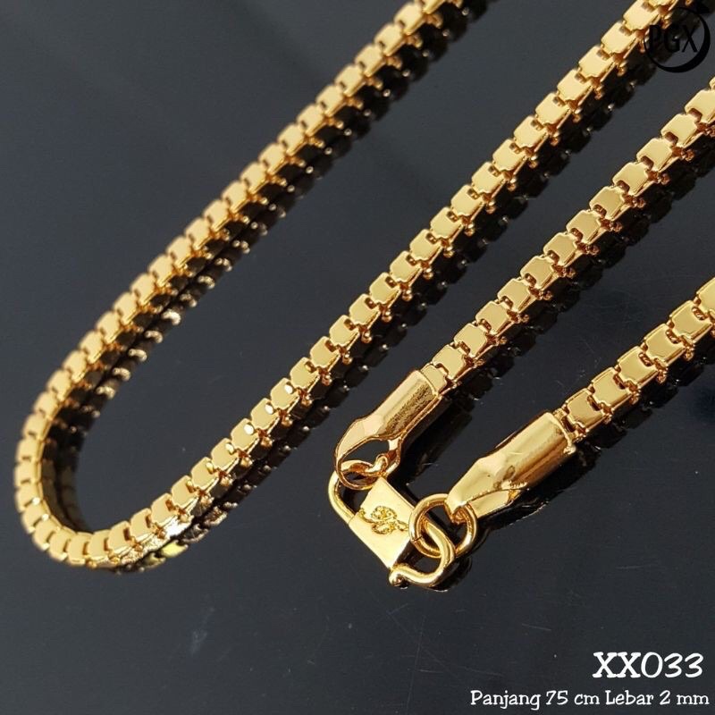 Kalung Milano panjang 45cm Bahan Xufing Anti Karat/Luntur Kalung Wanita