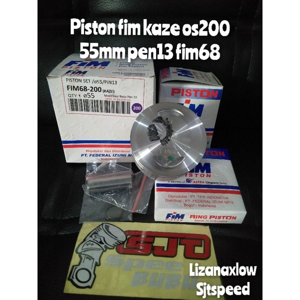 Piston fim kaze 53 53,5 54 54,5 55 pen13 fim68 std SD os200