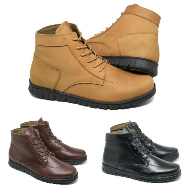 Sepatu Boots Kulit  Leather Shoes  Sepatu Travelling Sepatu 