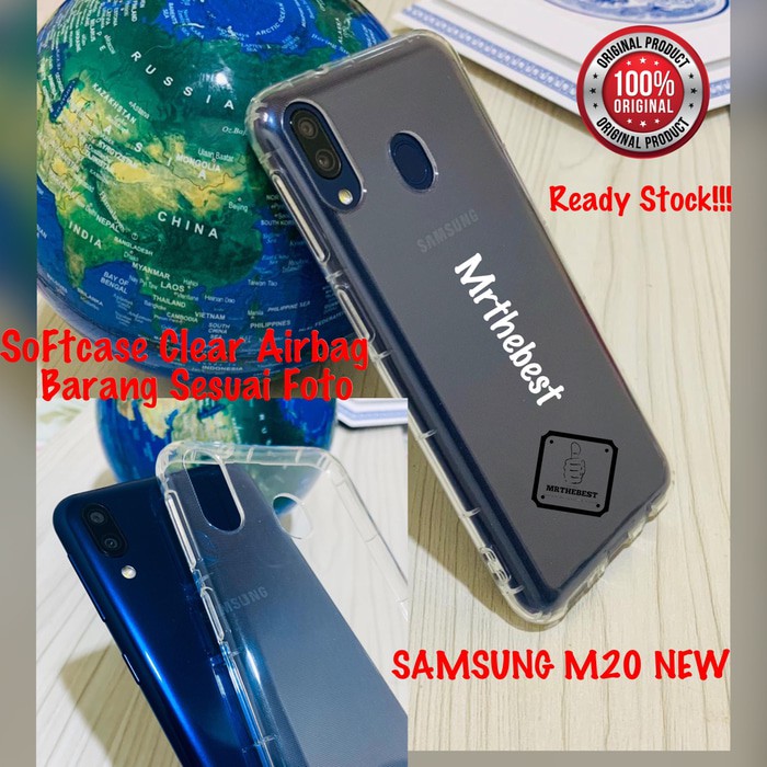 SAMSUNG GALAXY M20 SOFTCASE CLEAR AIRBAG SILIKON ULTRA HYBRID CASE