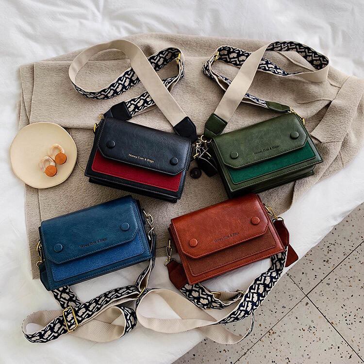 BJ15004 - BLACK/BLUE/BROWN/GREEN - TAS IMPORT TAS WANITA FASHION IMPORT MODIS ELEGAN TERMURAH TERLARIS TERBARU BAGSTORE JAKARTA TAS BATAM ELJ5004 JT6953