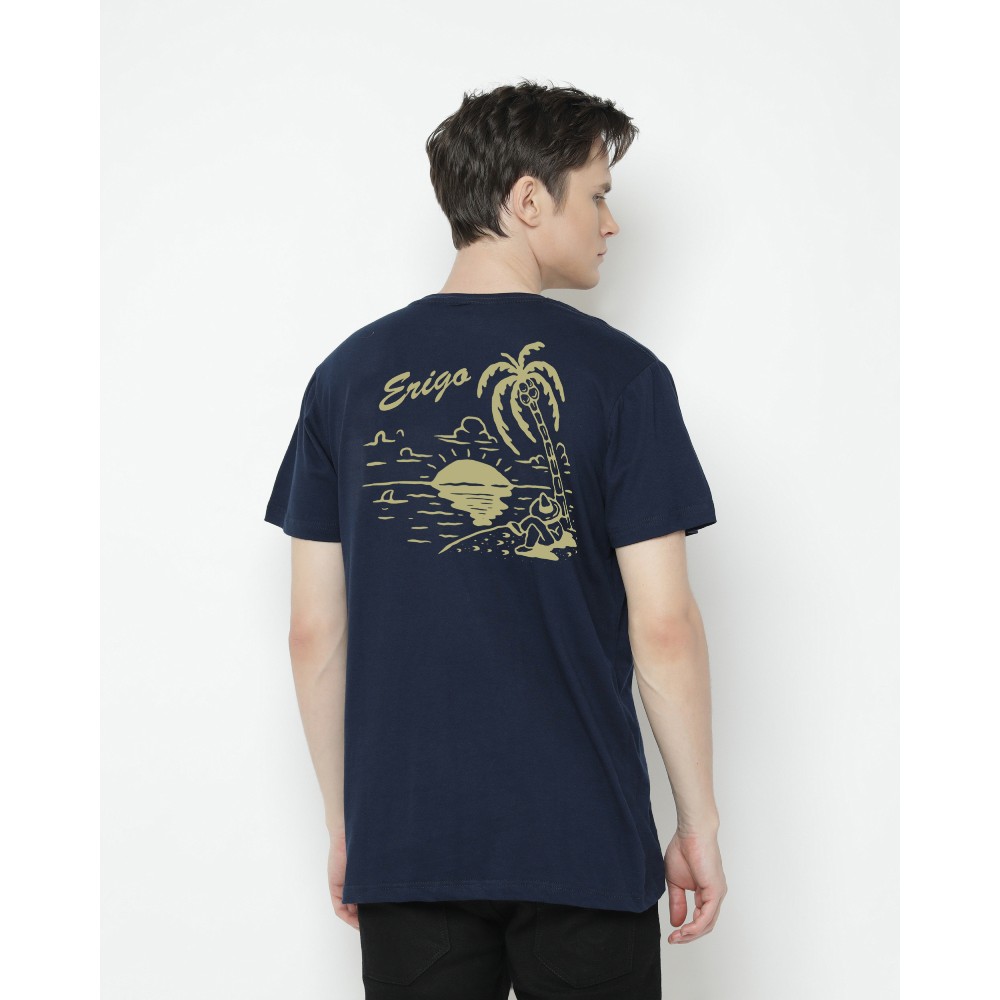  Erigo  T Shirt Fishering Navy Shopee Indonesia