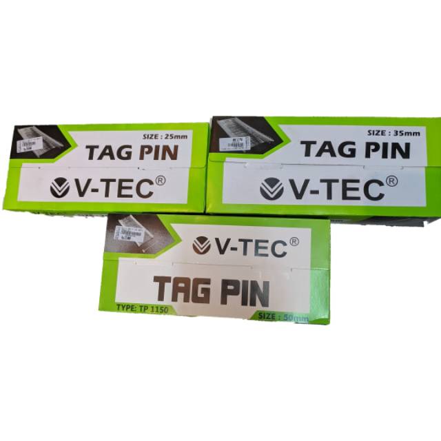 

V-TEC Tag Pin / Tembakan Baju / Pengait label baju 15 mm 20mm 25mm 35mm 50mm