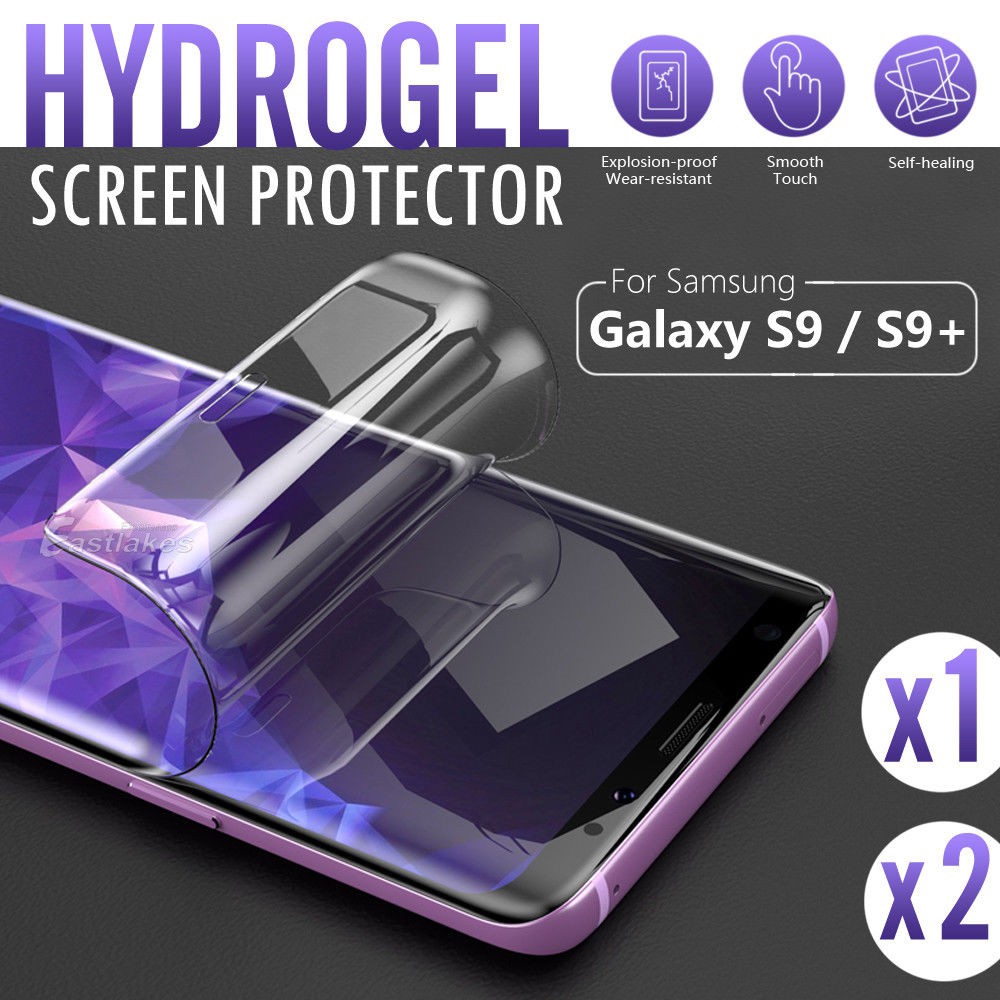 For 2PCS Samsung Galaxy S9 S8 Plus Note 8 9 HYDROGEL AQUA Crystal Screen Protector