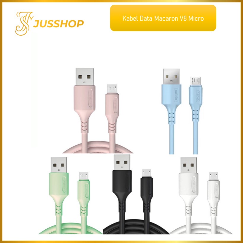 Kabel Data Macaron Micro Usb Fast Charging Data Cable V8 Kabel Data Warna Warni