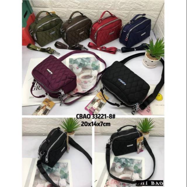 Tas chibao CB33221-8 Sling Bag Polos Kanvas