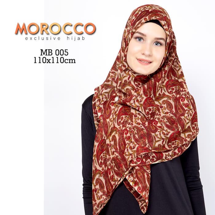 GROSIR SEGIEMPAT MOTIF MURAH JILBAB KERUDUNG MOROCCO HIJAB