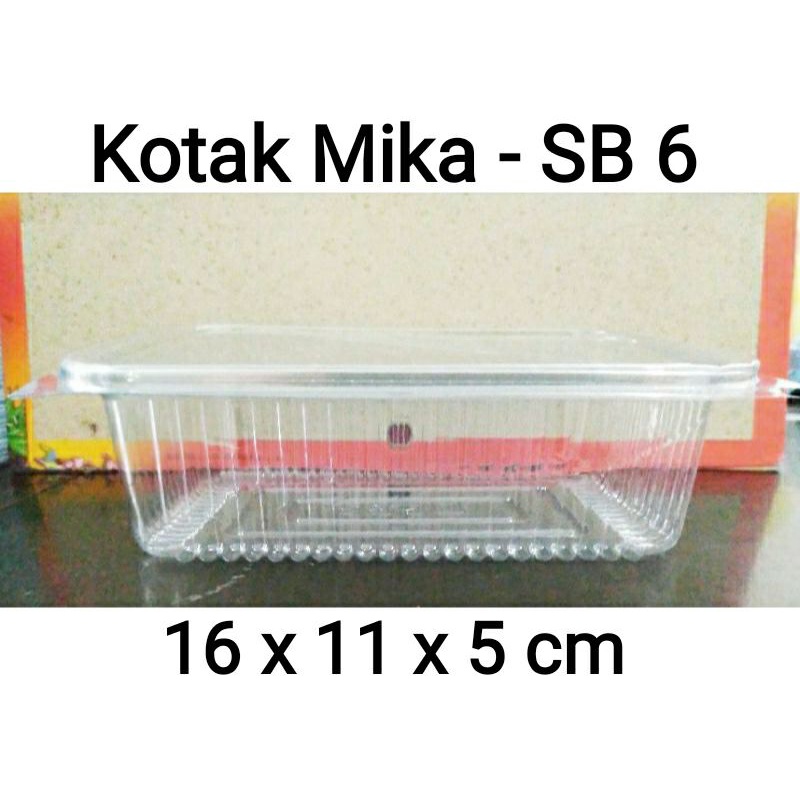 Kotak Kue Mika SB6 - SB 6 | isi 50 pcs