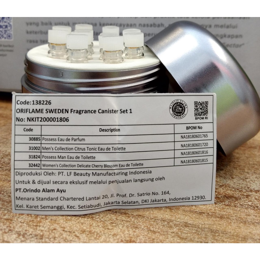 Parfum Fragrance Canister Set