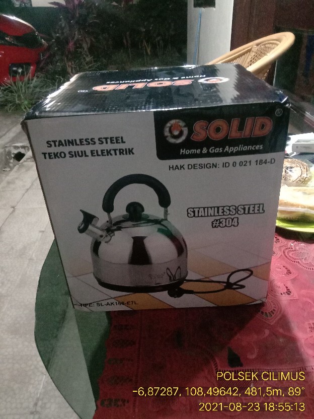 Solid Teko Listrik Bunyi Siul 7 Liter Sl-ak166 7l / Ceret / Kettle Elektrik 7.0l Whistling Kettle