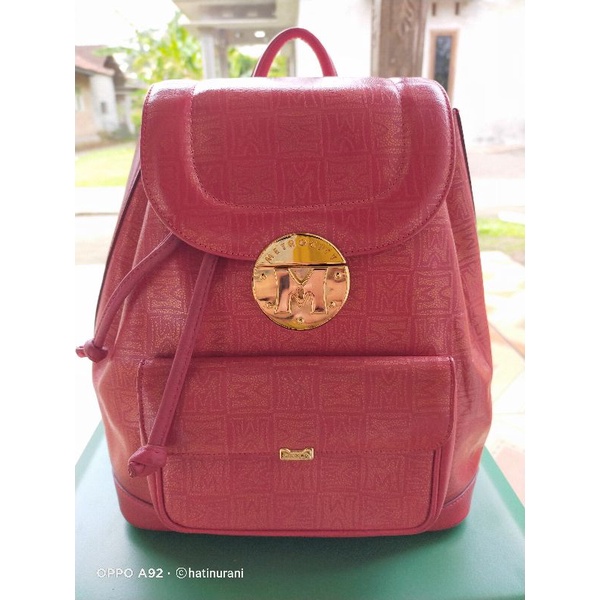 tas ransel backpack wanita kulit asli metrocity
