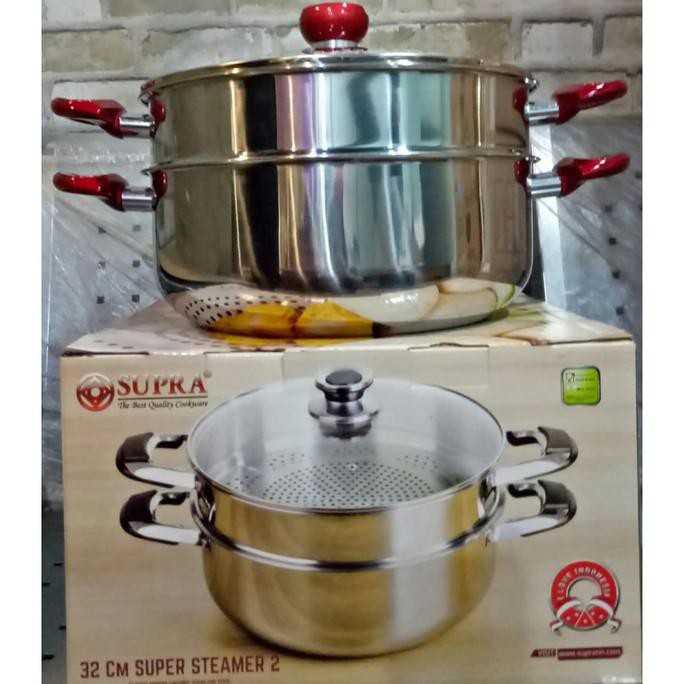 Supra Super Steamer 2 Ukuran 32cm | Panci Steamer Supra 2 Susun