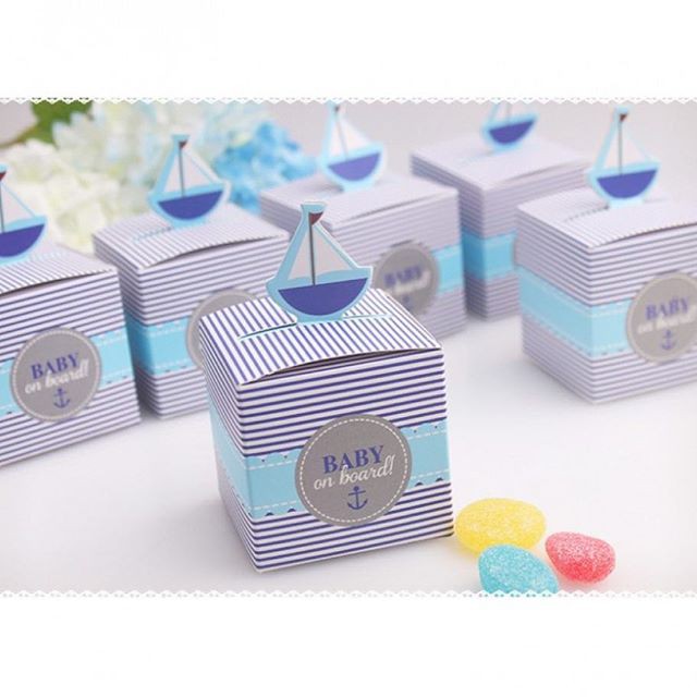 

Nautical Candy Box / Kotak Permen / Tema Laut / Goodie Bag