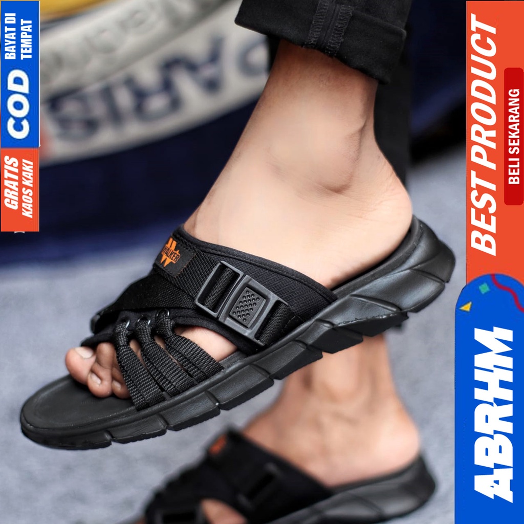 ABRHM SHOKA Sandal Slide Pria Sendal Slop Terbaru Distro