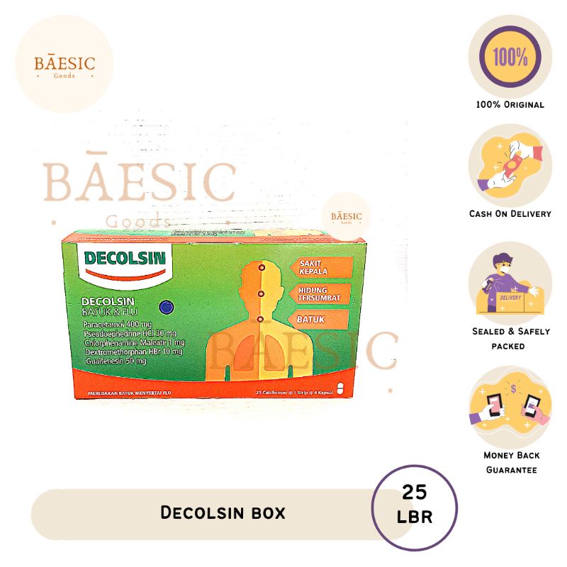 Decolsin Box Isi 25 Pcs *