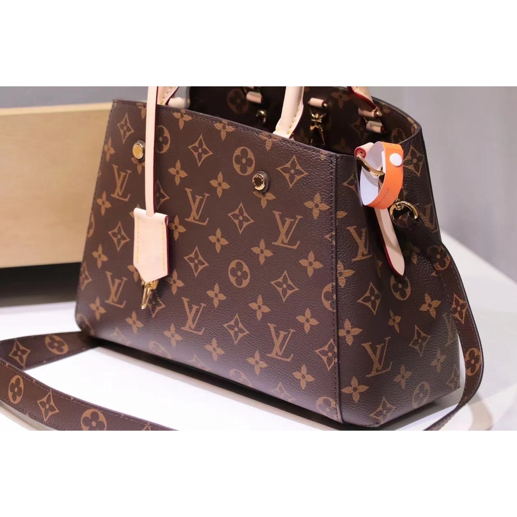 super premium tas Montaigne BB monogram handbags M41055