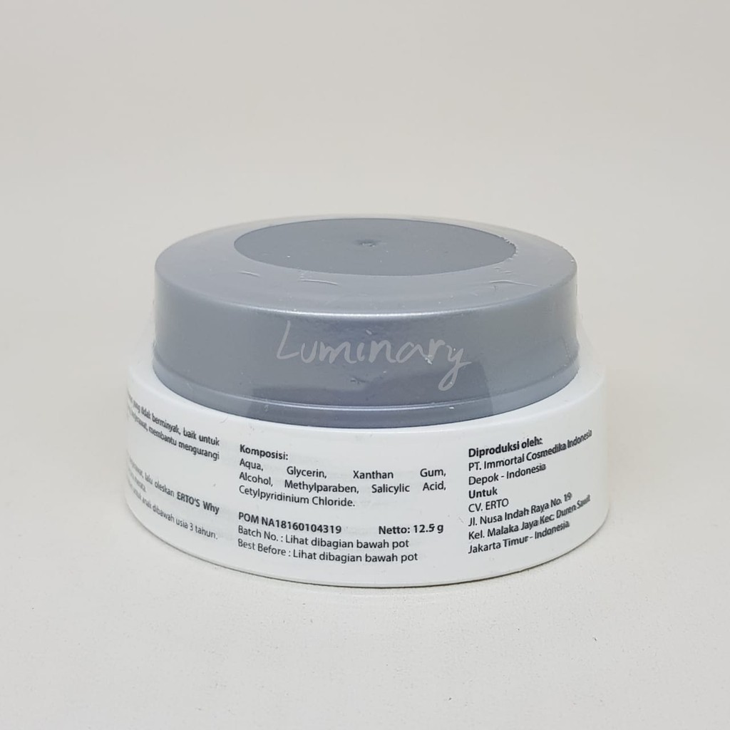 ERTOS WHY ACNE DAY CREAM TREATMENT SKINCARE BPOM KRIM SIANG PENGHILANG JERAWAT ORIGINAL BPOM