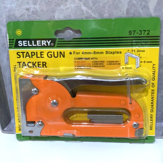 

Staples Gun Tacker 4-8mm Sellery 97-372 / Steples Tembak / Hekter Gun
