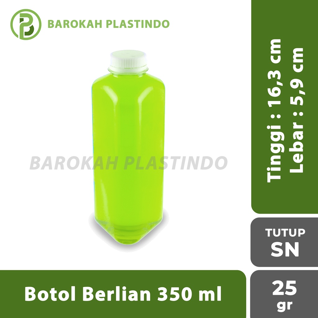 Botol Berlian 350 ml / Botol Plastik 350 ml / Botol Segitiga / Botol 350 ml