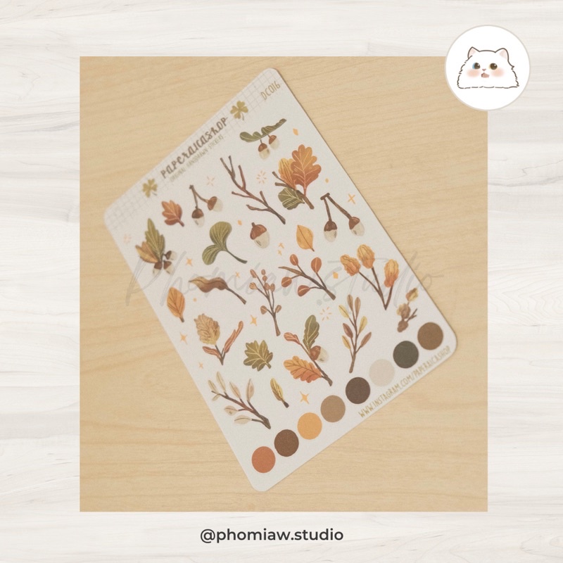 

Autumn Foliage Stickers, Autumn Leaves Stickers, Planner Stickers