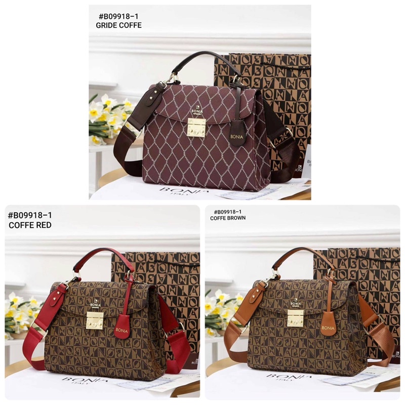 B09918-1 TAS BONIA SHOULDER BAG / TAS WANITA TAS IMPOR