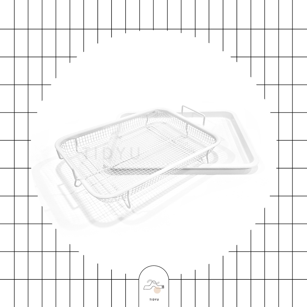 TIDYU White Crisper Tray | Wadah Peniris Minyak Putih