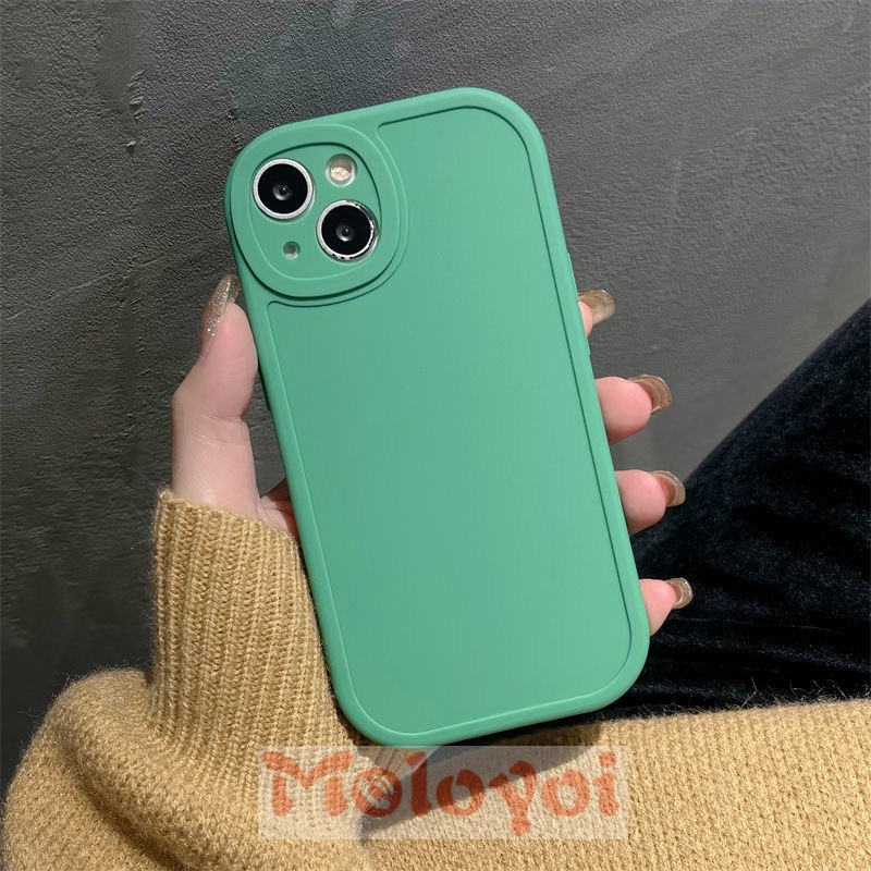 Soft Case Tpu Full Cover Lensa Elips Untuk iPhone XR 7 8 plus 11 13 12 pro max X XS SE 2020