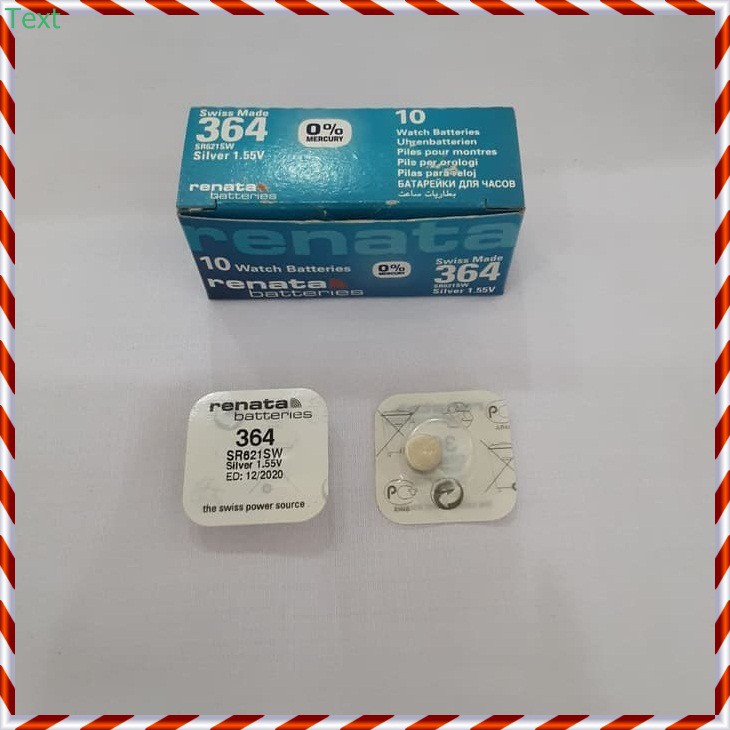 ORIGINAL RENATA SR621SW SR 621 SW / 364 /BATERAI  JAM TANGAN / BATRE
