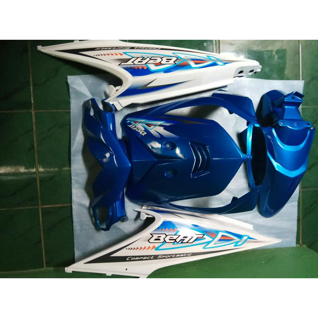 cover body full halus beat karbu putih biru/bodi full halus beat karbu biru/full body halus beat