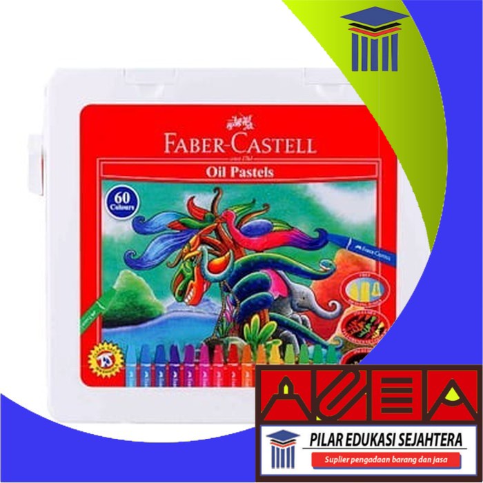 

CRAYON OIL PASTEL FABER CASTELL 60 W HEXAGONAL MURAH