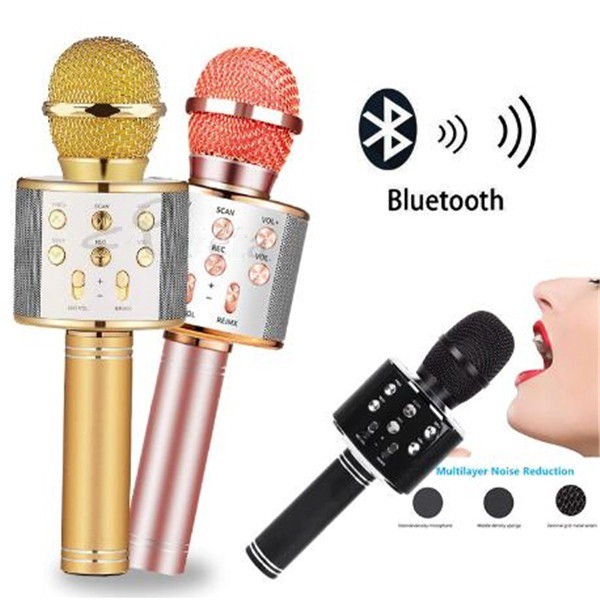 SPEAKER BLUETOOTH + MIC KARAOKE 702 - WIRELESS BLUETOOT BASS PLUS MIC [ BISA COD ]