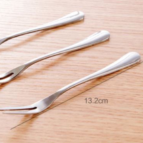 OILA garpu buah stainless steel fruit small fork (3f3) kse007