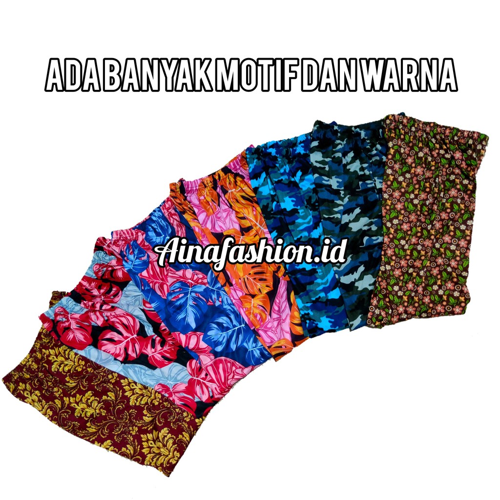 Celana Pendek Hyget Harian Santai (Ada Saku) - LEGGING HYGET MOTIF PENDEK 7/8 MURAH