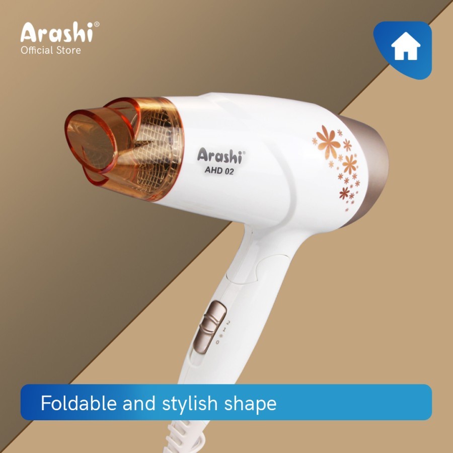 Arashi Hair Dryer AHD-02 Professional Hair Dryer AHD 02 Pengering Rambut AHD02