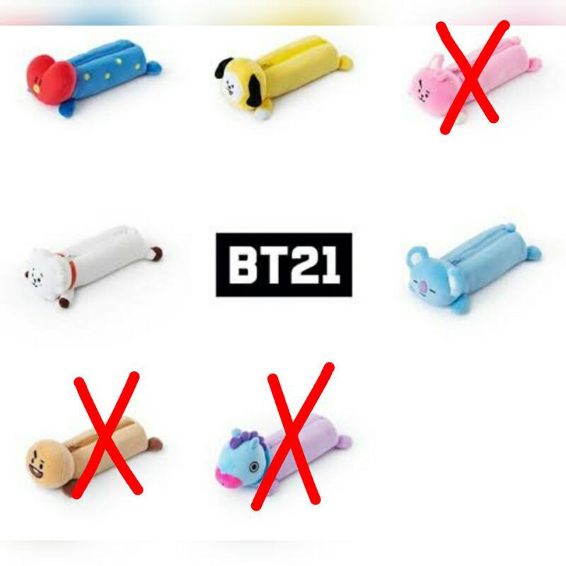 

SALE!! BT21 Lying Doll Pencil Case Official (Ready Stock)