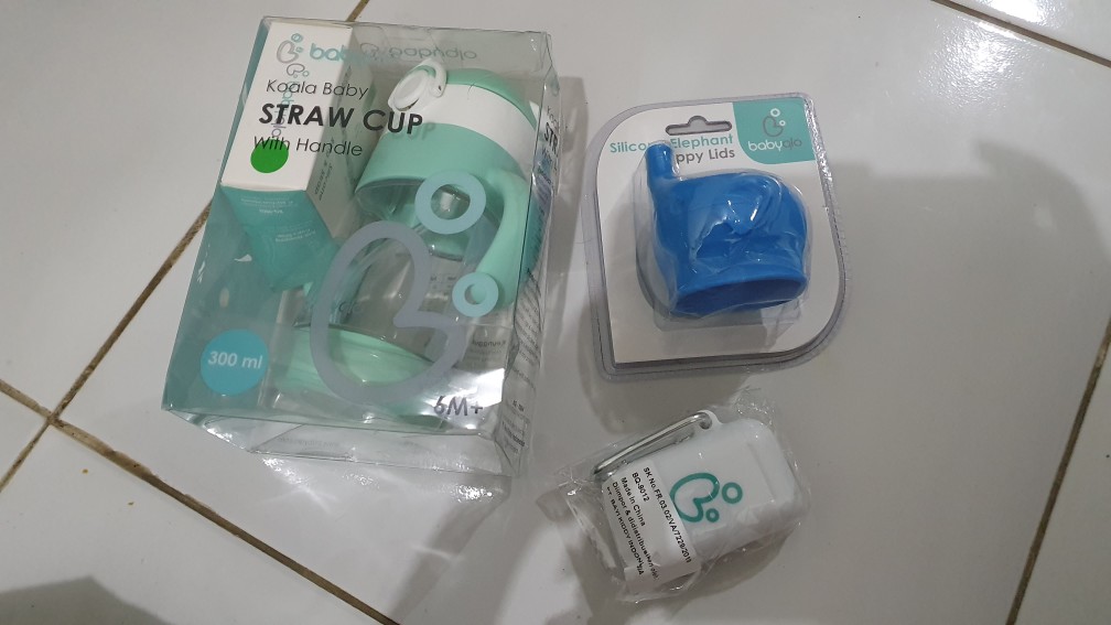 Babyqlo Travel Silicone Straw Set Bq - 9012