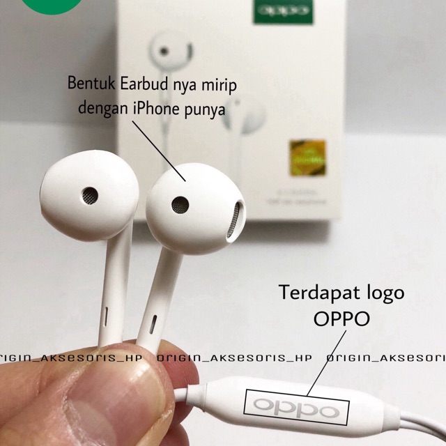 headset oppo f7 original